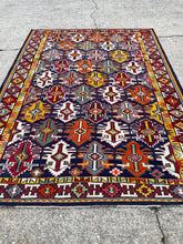 Load image into Gallery viewer, Vintage Caucasian Rug 7.7 x 10.8