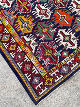 Load image into Gallery viewer, Vintage Caucasian Rug 7.7 x 10.8