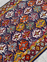 Load image into Gallery viewer, Vintage Caucasian Rug 7.7 x 10.8