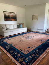 Load image into Gallery viewer, Vintage Chinese Handmade Peking Rug 9’x12’