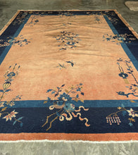 Load image into Gallery viewer, Vintage Chinese Handmade Peking Rug 9’x12’