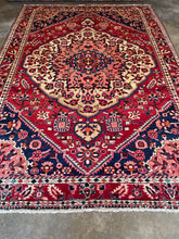 Load image into Gallery viewer, Vintage Persian Bakhtiari Rug 7x10