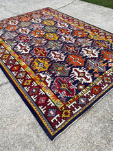 Load image into Gallery viewer, Vintage Caucasian Rug 7.7 x 10.8