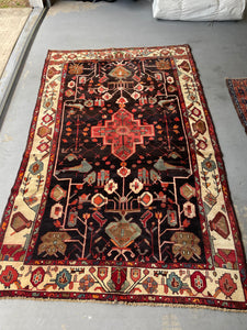 Vintage Persian Tribal Rug 5x9