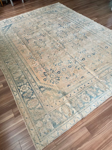 Antique Washed Persian Rug 7.4x10