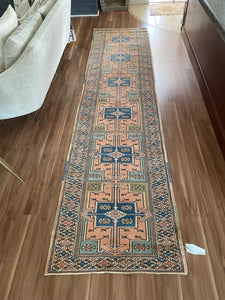 Vintage Turkish Runner 2.8 x 11