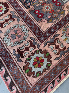 Vintage Caucasian Soumak Rug 6.6x10.10