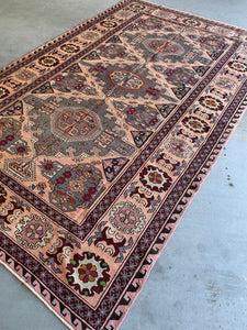 Vintage Caucasian Soumak Rug 6.6x10.10