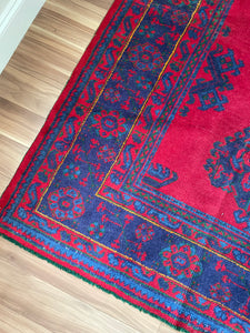 Antique Handknotted Turkish Oushak Rug 9.5x11.9