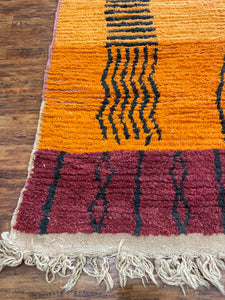 Vintage Handmade Berber Rug 5.5x9.5