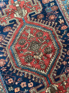 Semi Antique Persian Shiraz Rug 4.4'x6.2'