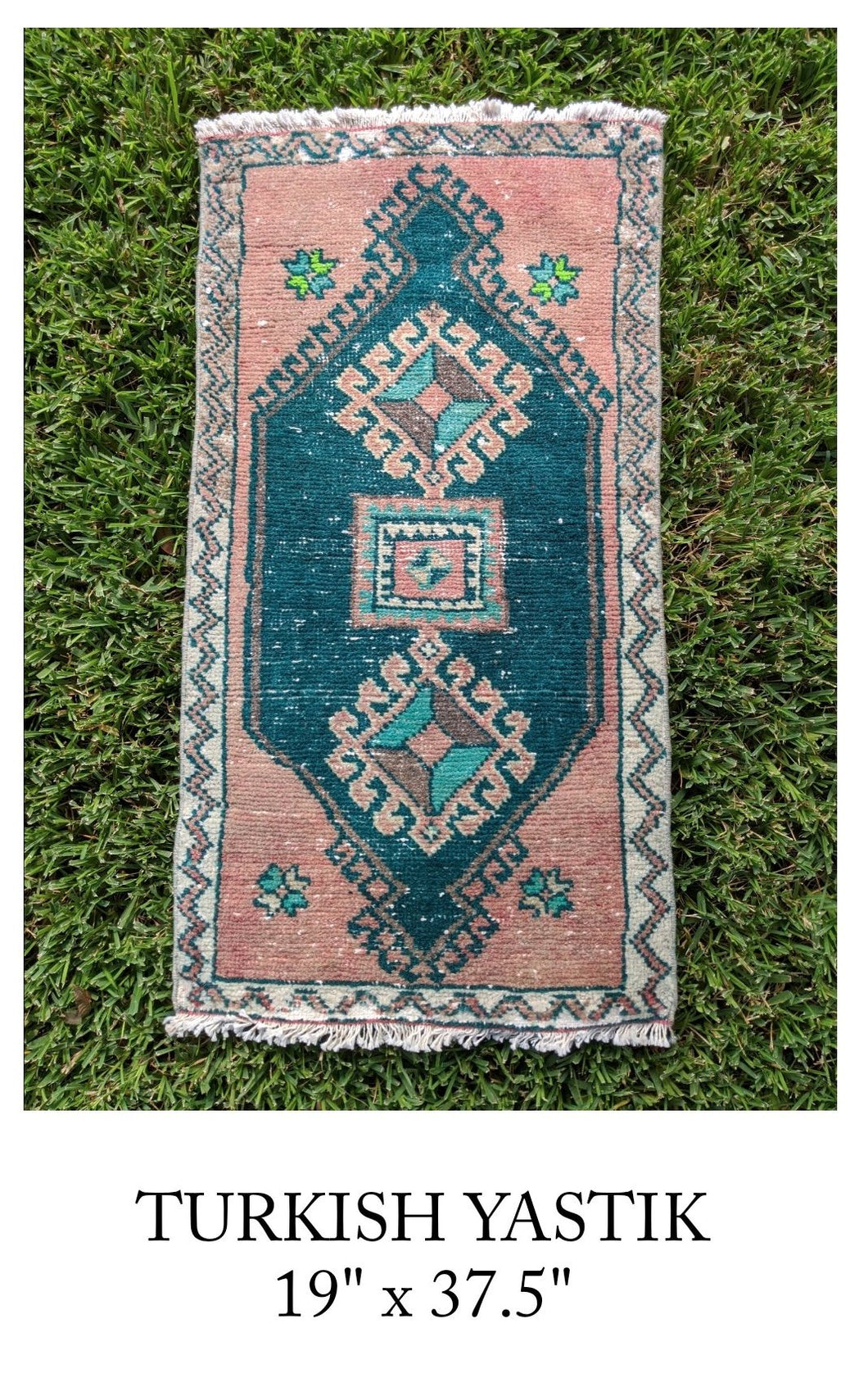 Vintage Turkish Yastik Rug